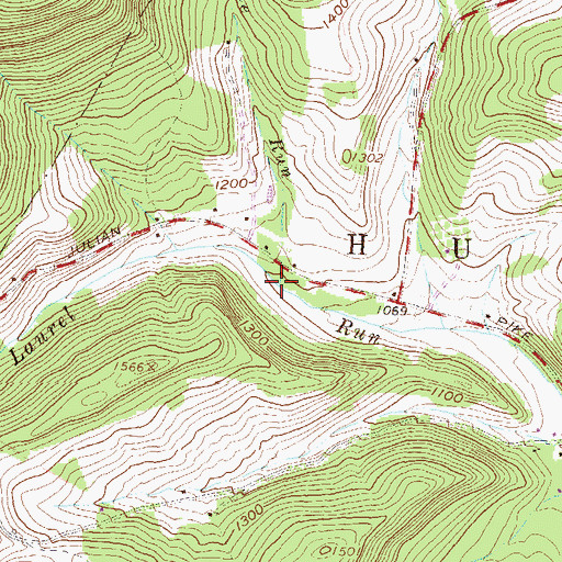 Topographic Map of Whetstone Run, PA