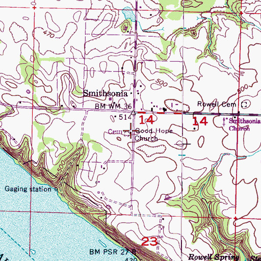 Topographic Map of Good Hope Missionary Baptist Church, AL