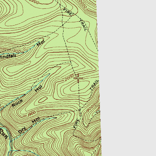 Topographic Map of White Birch Trail, PA