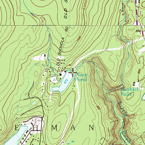 Topographic Map of Wicks Dam, PA