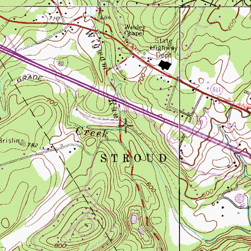 Topographic Map of Wigwam Run, PA
