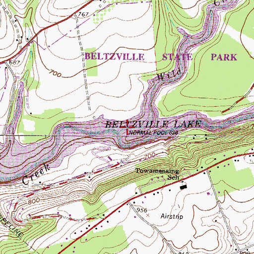 Topographic Map of Wild Creek, PA