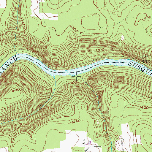 Topographic Map of Willholm Run, PA