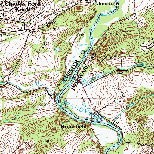 Topographic Map of Wilson Run, PA