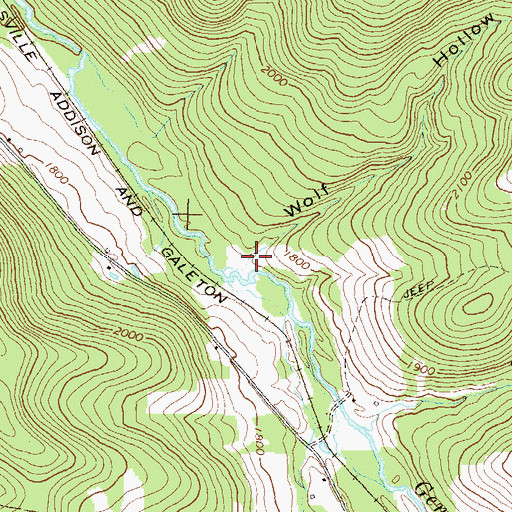 Topographic Map of Wolf Hollow, PA