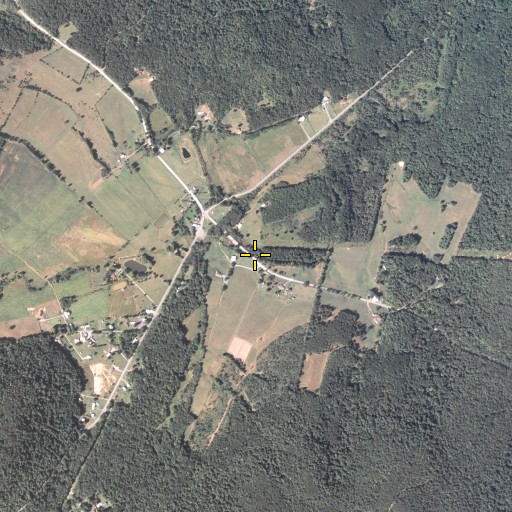 Aerial/Satellite Image of Yellow Branch, PA
