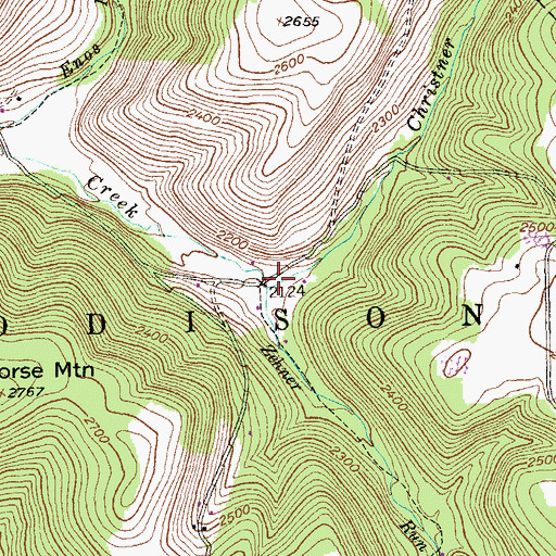Topographic Map of Zehner Run, PA