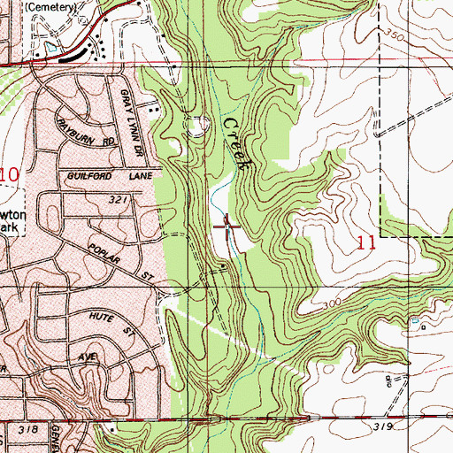 Topographic Map of Grahamhaven Lake, AL
