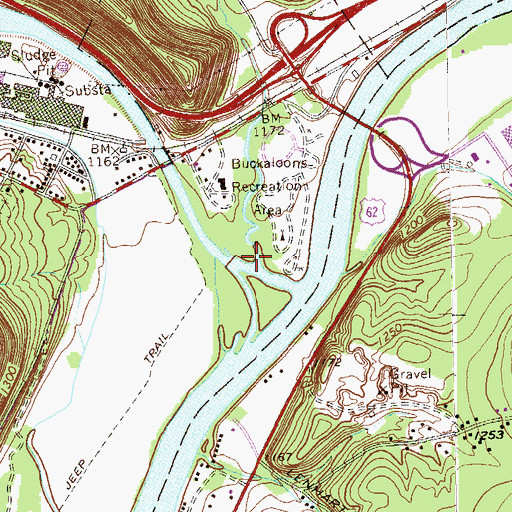 Topographic Map of Brokenstraw Creek, PA