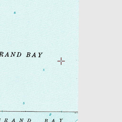 Topographic Map of Grand Bay, AL
