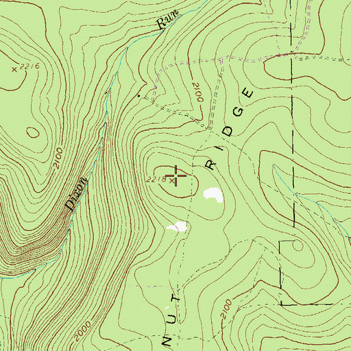 Topographic Map of Chestnut Ridge, PA