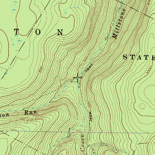 Topographic Map of Chilson Run, PA