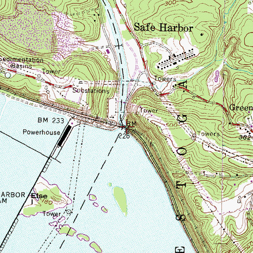 Topographic Map of Conestoga River, PA