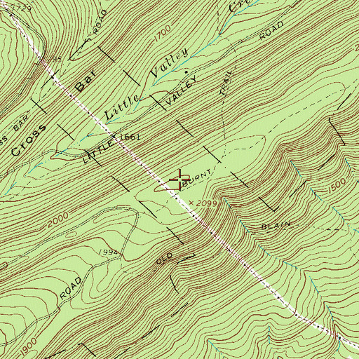 Topographic Map of Conococheague Mountain, PA
