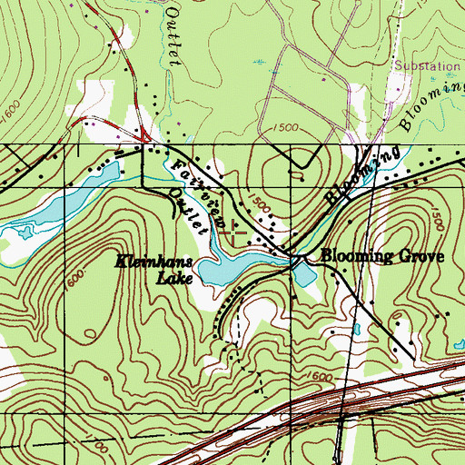 Topographic Map of Fairview Outlet, PA