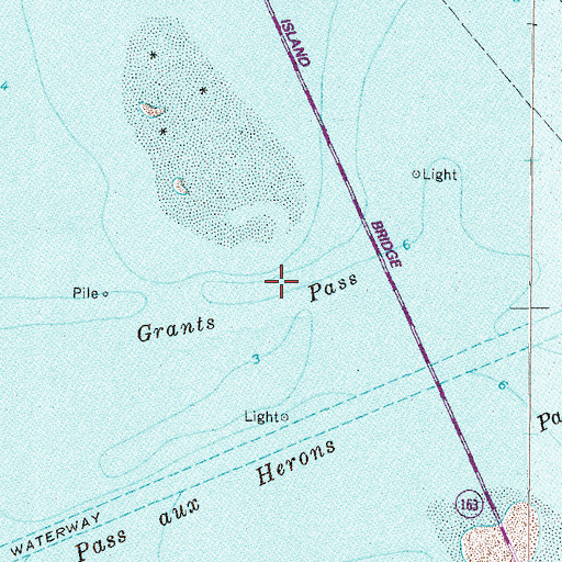 Topographic Map of Grants Pass, AL