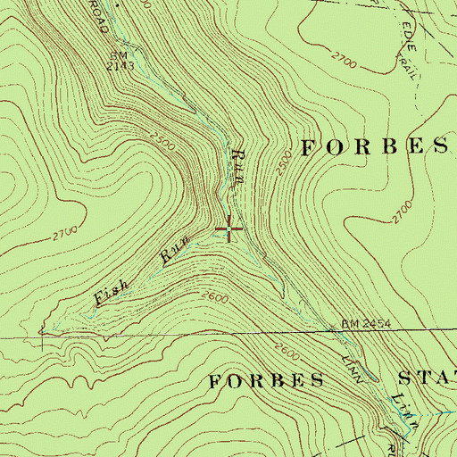 Topographic Map of Fish Run, PA
