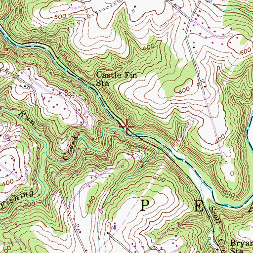 Topographic Map of Fishing Creek, PA