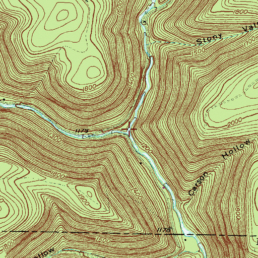 Topographic Map of Francis Branch, PA