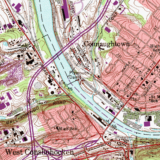 Topographic Map of Gulph Creek, PA
