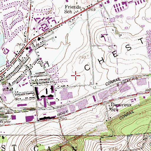 Topographic Map of Hester Valley, PA