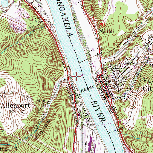 Topographic Map of Hooders Run, PA