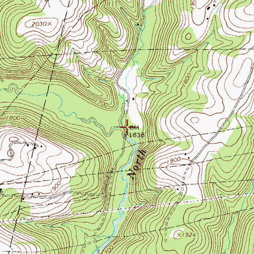 Topographic Map of Howells Run, PA