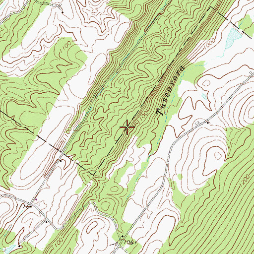 Topographic Map of Hunting Ridge, PA