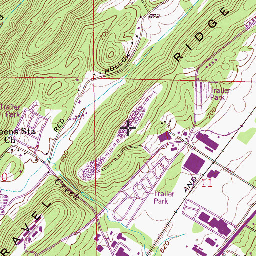 Topographic Map of Gravel Ridge, AL
