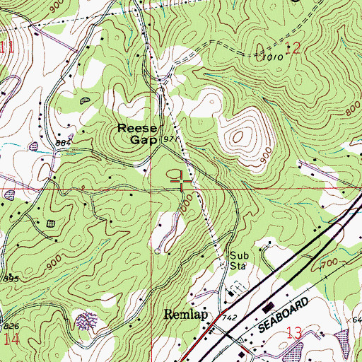 Topographic Map of Gravelly Ridge, AL