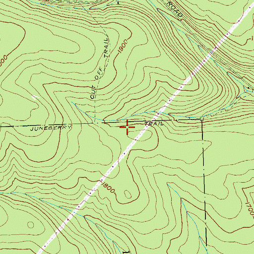Topographic Map of Juneberry Trail, PA