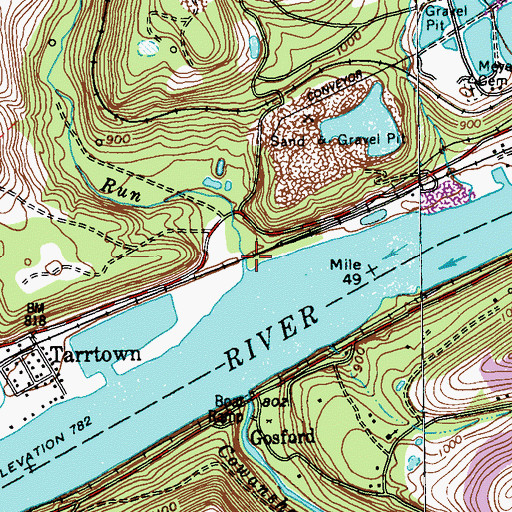 Topographic Map of Limestone Run, PA