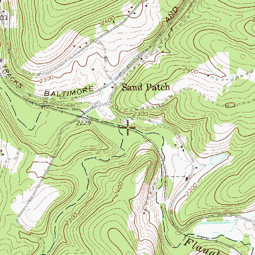 Topographic Map of Miller Run, PA