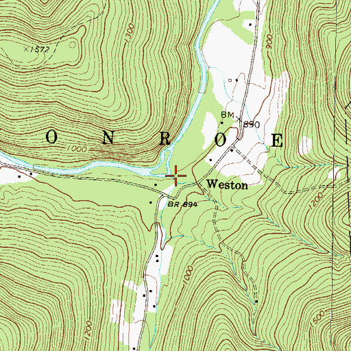 Topographic Map of Millstone Creek, PA