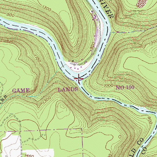 Topographic Map of Moshannon Creek, PA