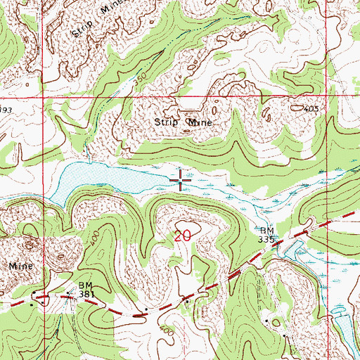 Topographic Map of Graydon Branch, AL