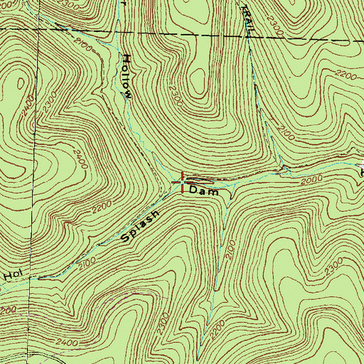 Topographic Map of Palmatier Hollow, PA