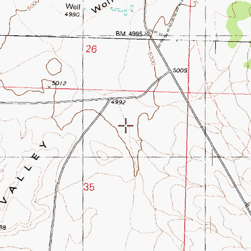 Topographic Map of Sullivan Draw, AZ