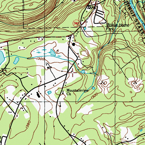 Topographic Map of Ripple School, PA