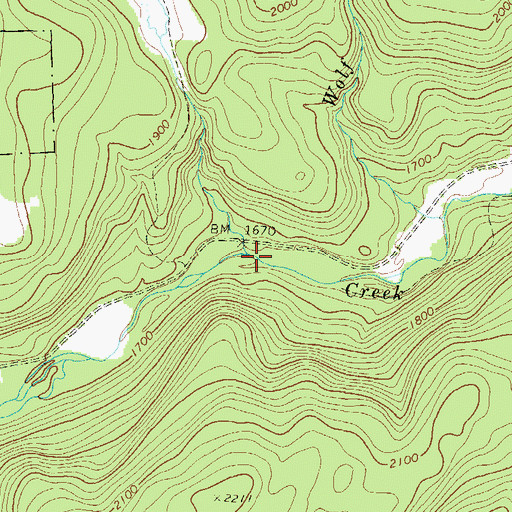 Topographic Map of Rollinson Run, PA