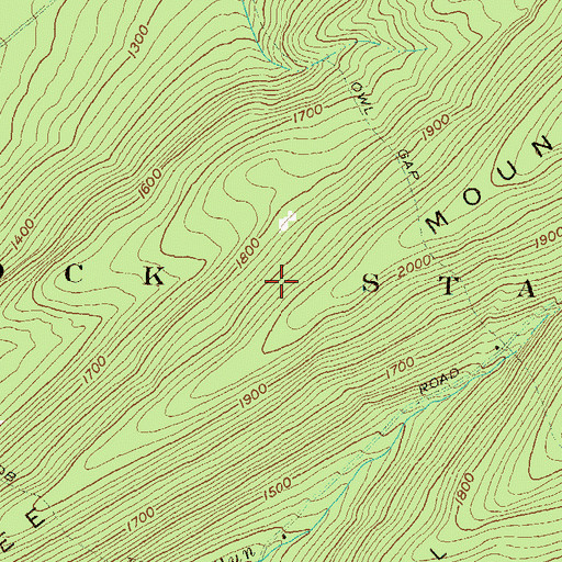 Topographic Map of Rothrock State Forest, PA