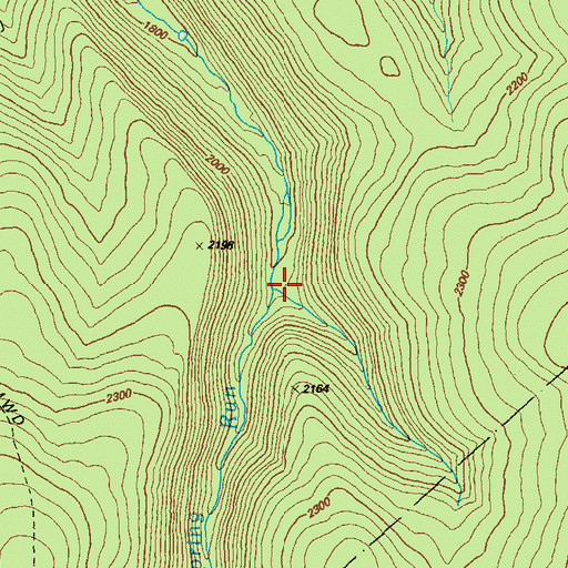 Topographic Map of Sand Spring Run, PA