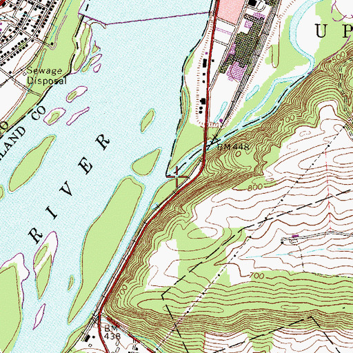 Topographic Map of Shamokin Creek, PA
