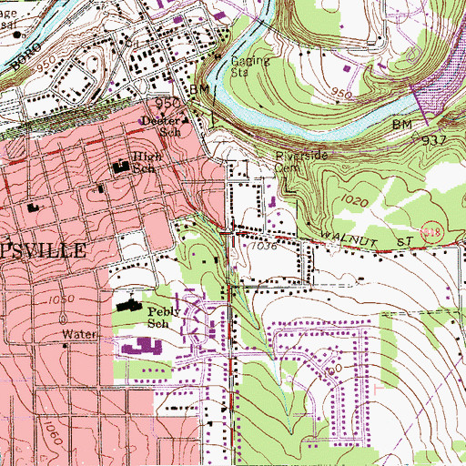 Topographic Map of Sharpsville, PA