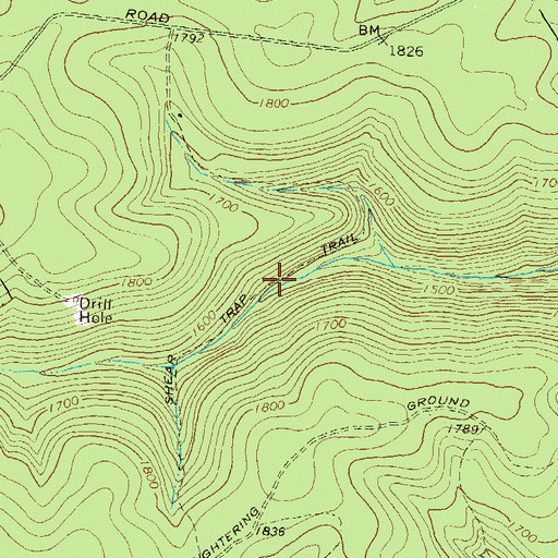 Topographic Map of Sheap Trap Trail, PA