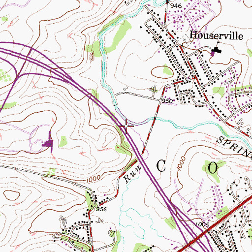 Topographic Map of Slab Cabin Run, PA