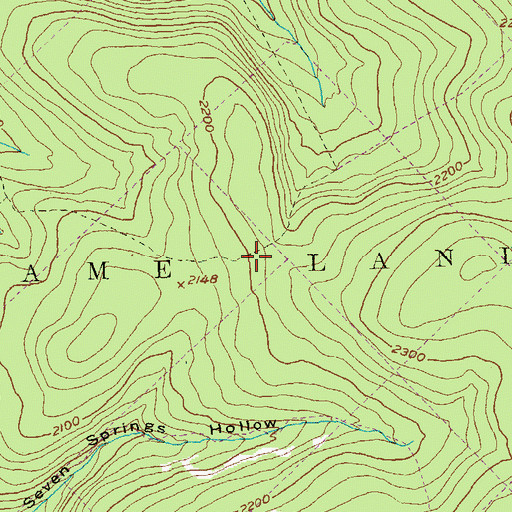 Topographic Map of State Game Lands Number 33, PA