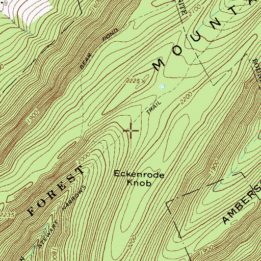 Topographic Map of Stewart Narrows Trail, PA