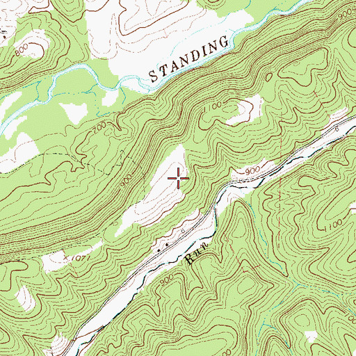 Topographic Map of Stone Creek Ridge, PA