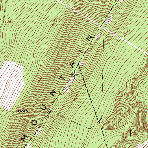 Topographic Map of Stone Mountain, PA